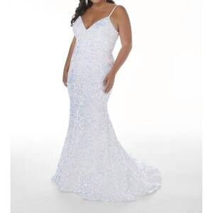 NEW TIFFANY DESIGNS women's prom dress in ivory